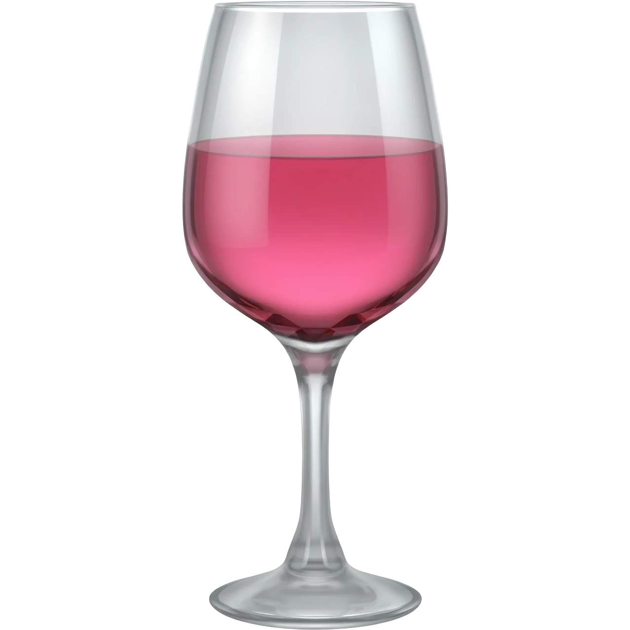 Glass of pink wine emoji