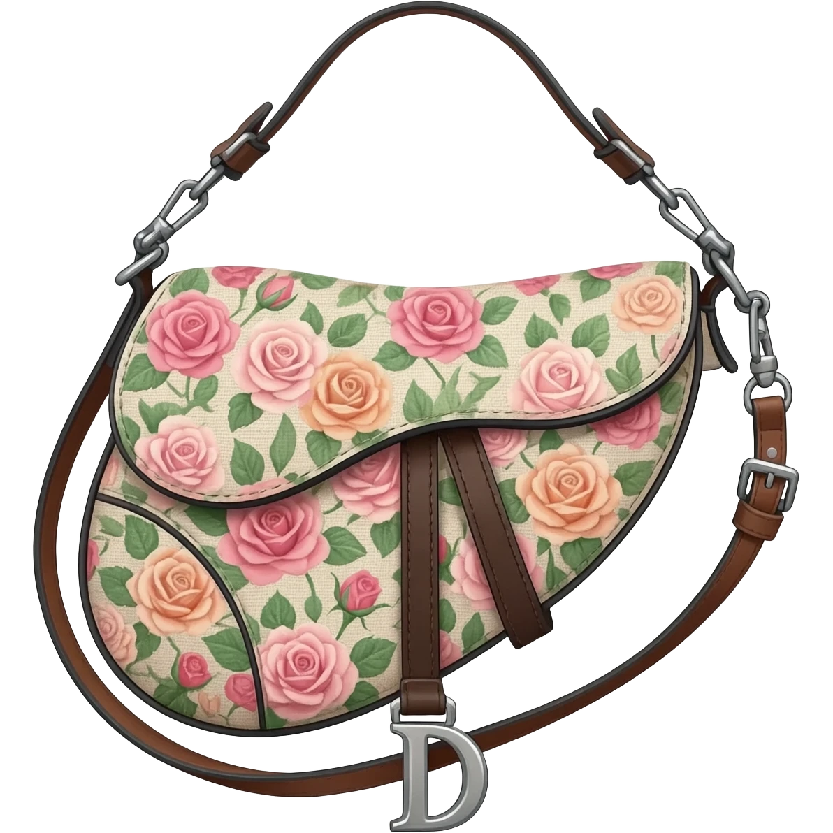 floral dior saddle bag emoji