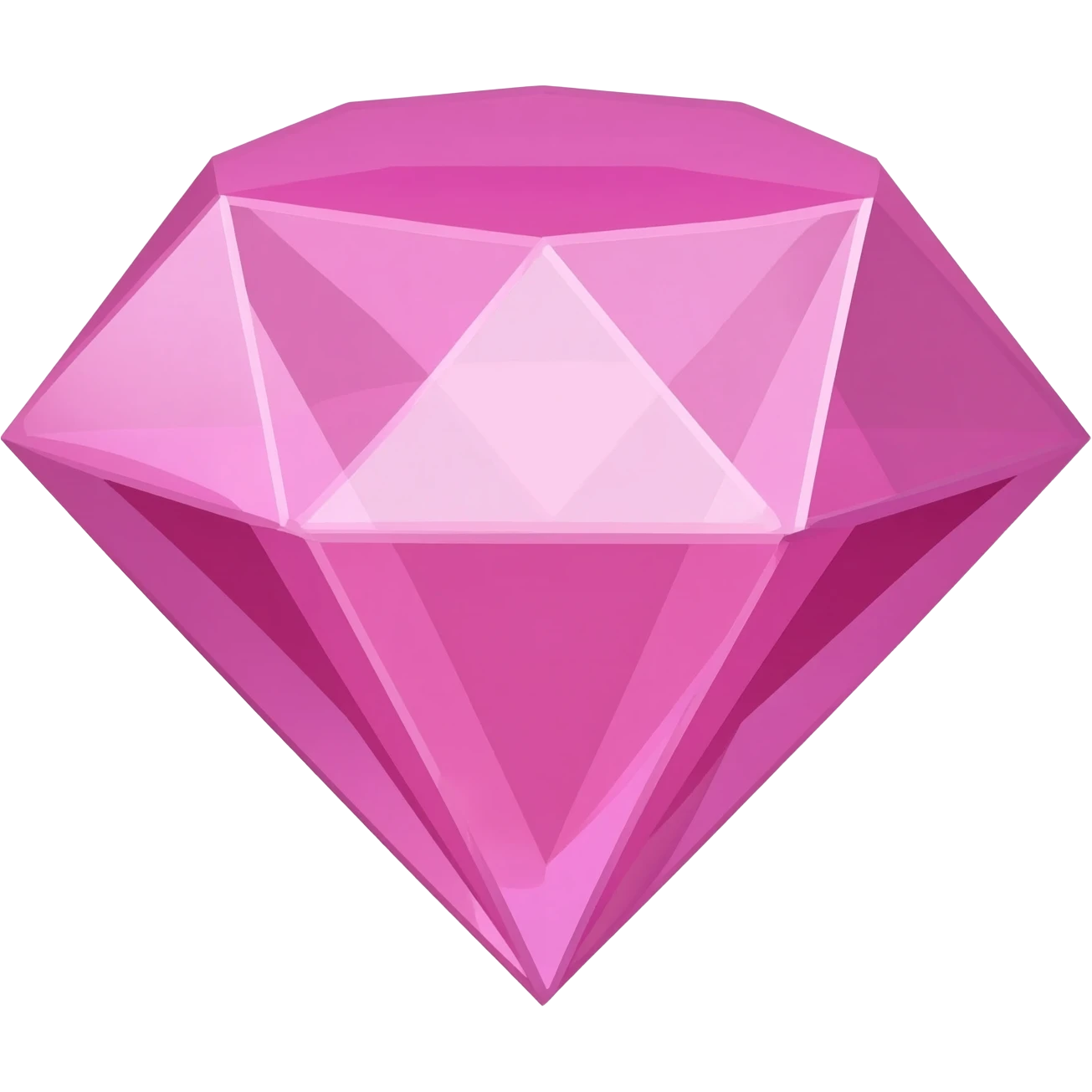 A pink diamond emoji