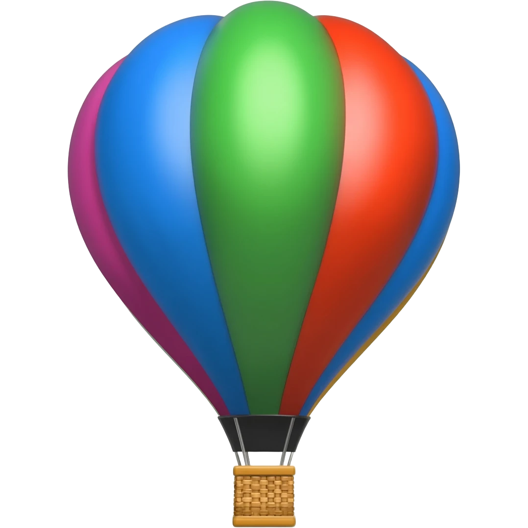 Hot air balloon emoji