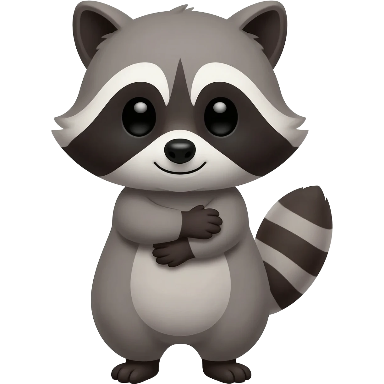 Cute Racoon wants a hug emoji