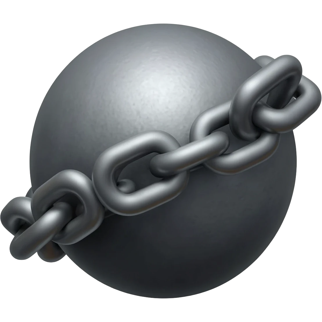 Ball and chain emoji