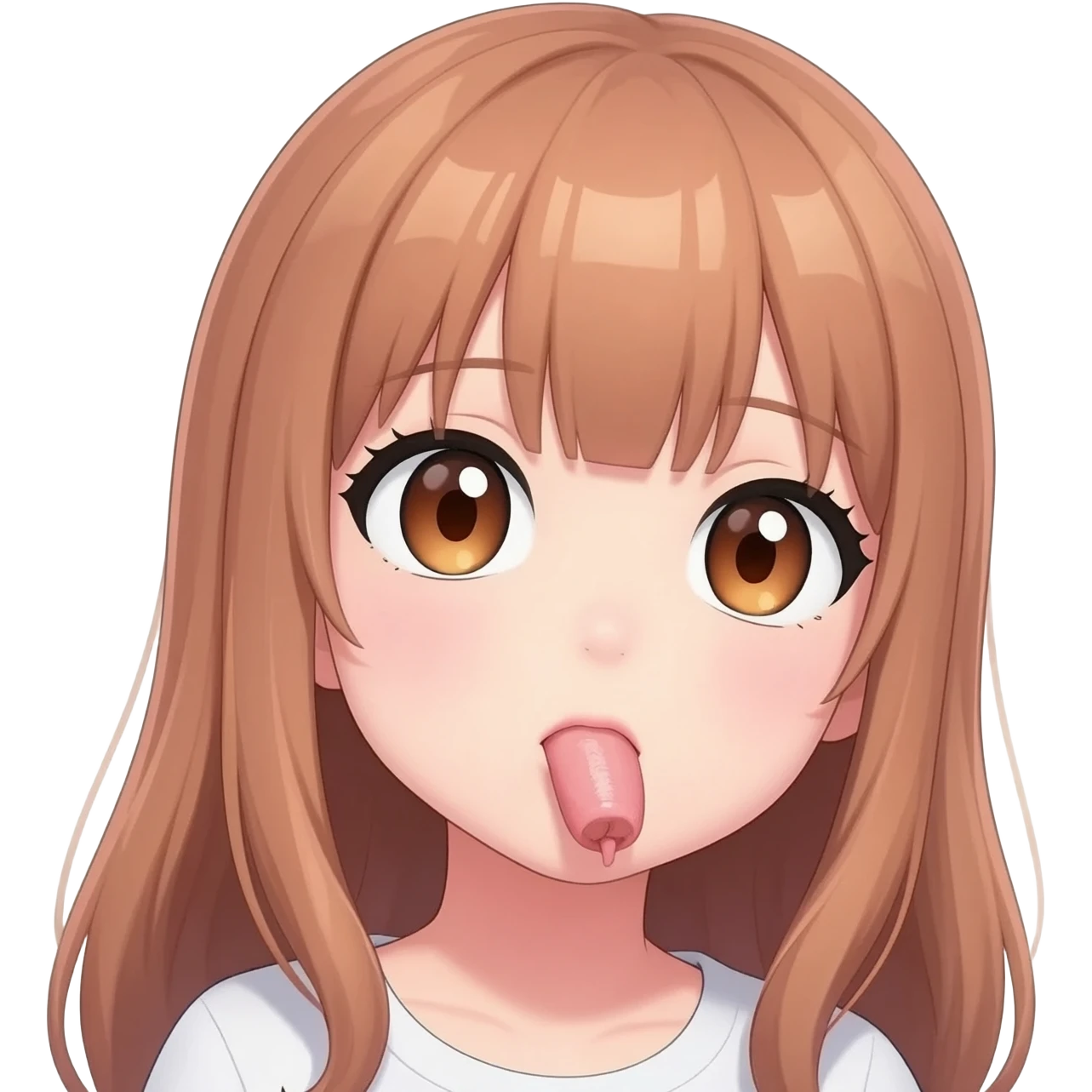 Girl sucking cock  lanime emoji