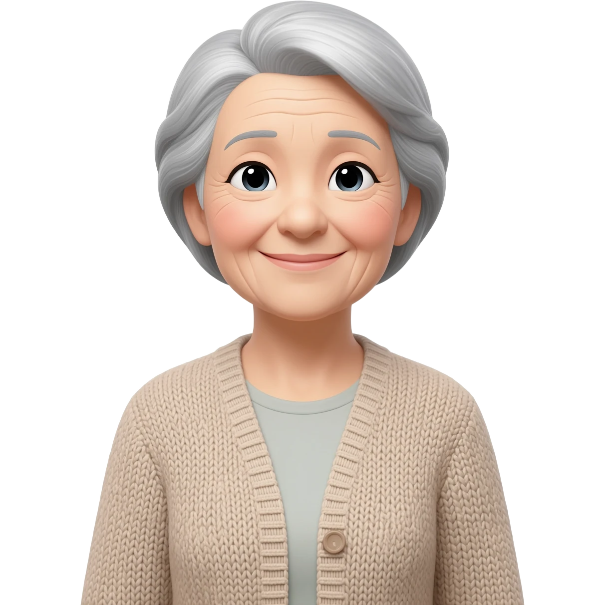 A caring older woman emoji
