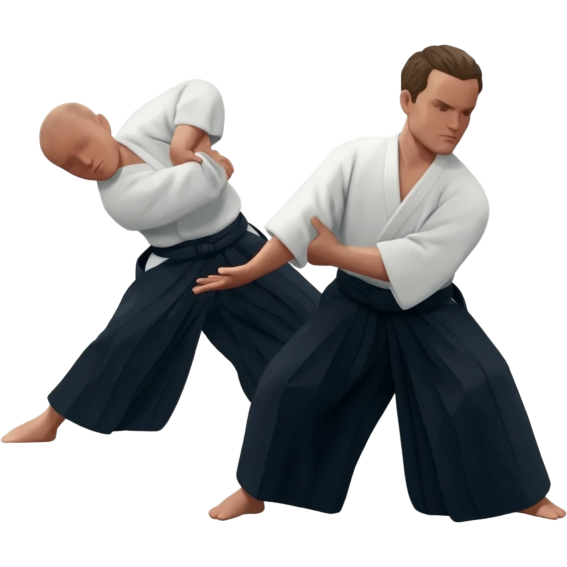 Aikidokas en action emoji