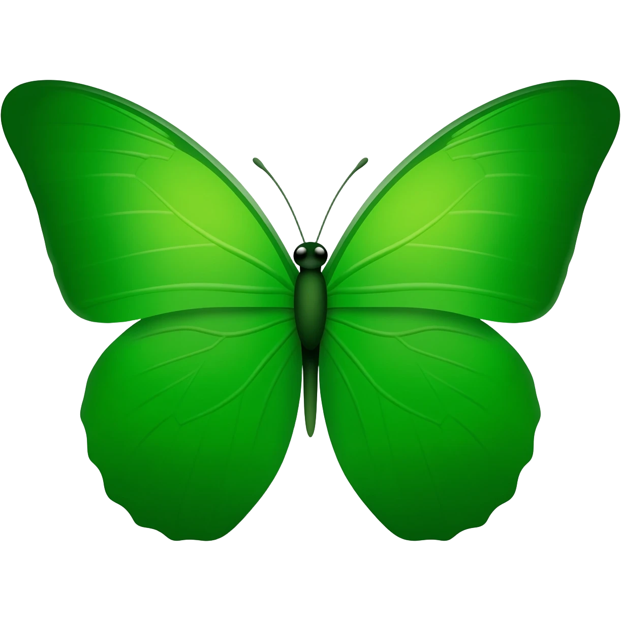 Green butterfly emoji