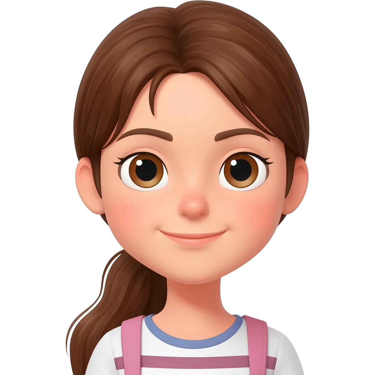 Girl with ponytail emoji