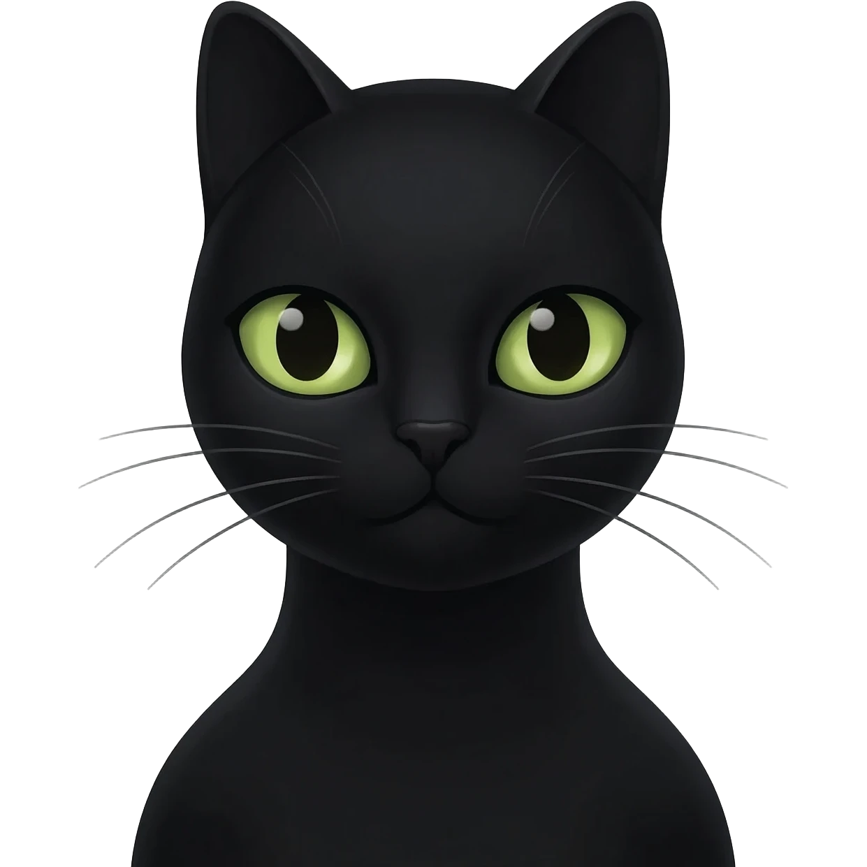 Mysterious black cat woman emoji