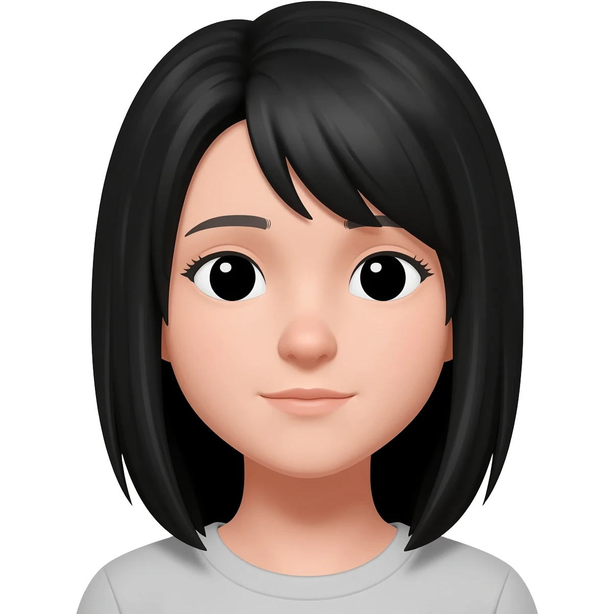 Ragazza capelli neri emoji