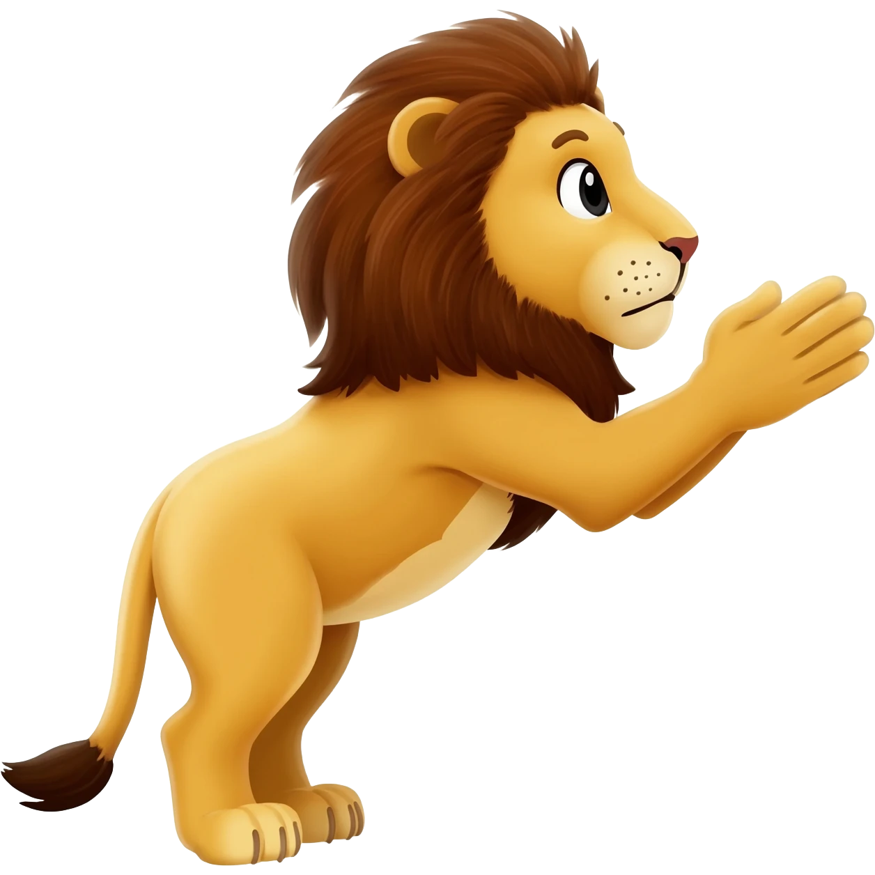 lion paws clapping emoji