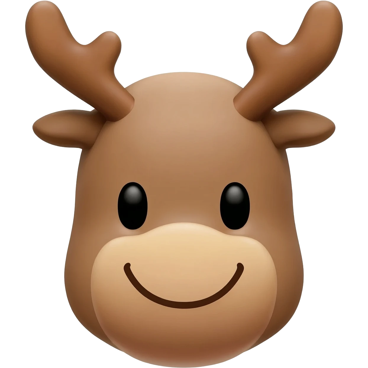 Fröhlicher elchkopf emoji
