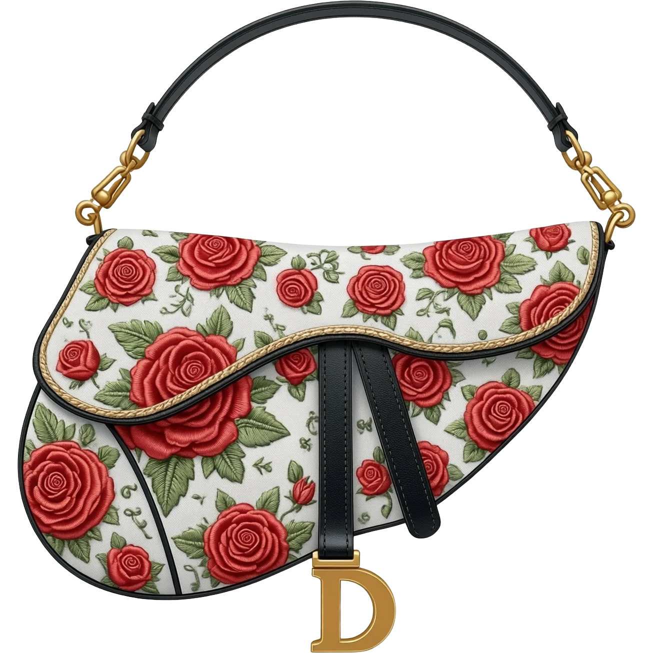 floral dior saddle bag emoji