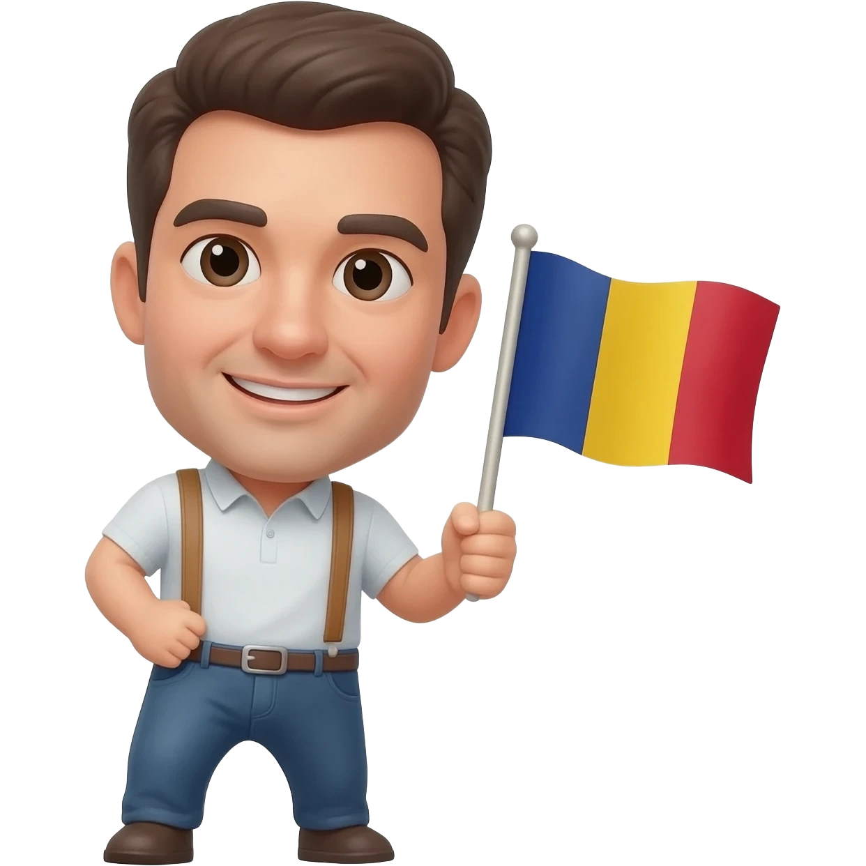 guy with romanian flag emoji