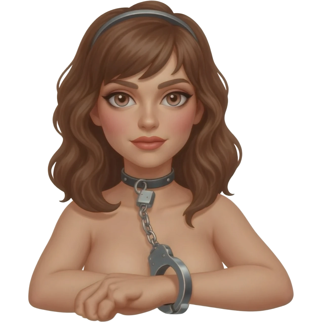 Bdsm girl in handcuffs emoji