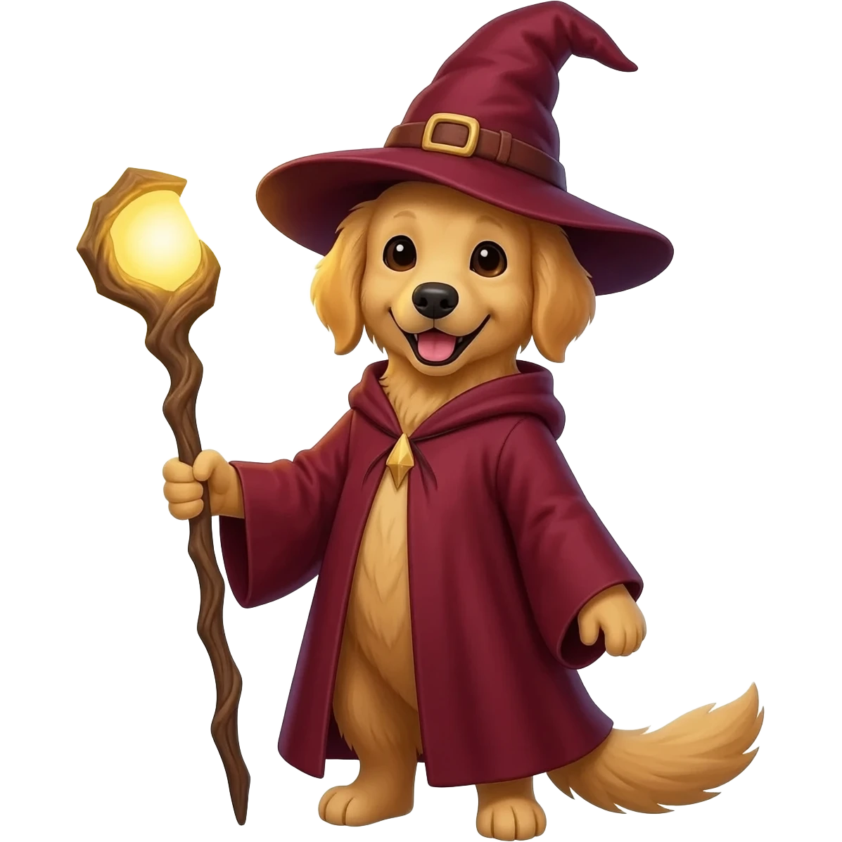 Dog wizard emoji