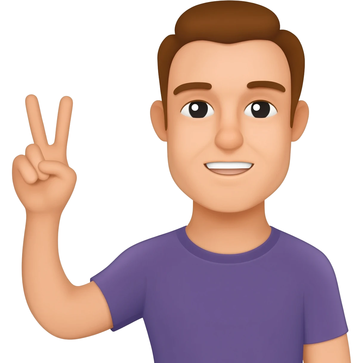 A guy with peace sign with text saying Koff Out emoji