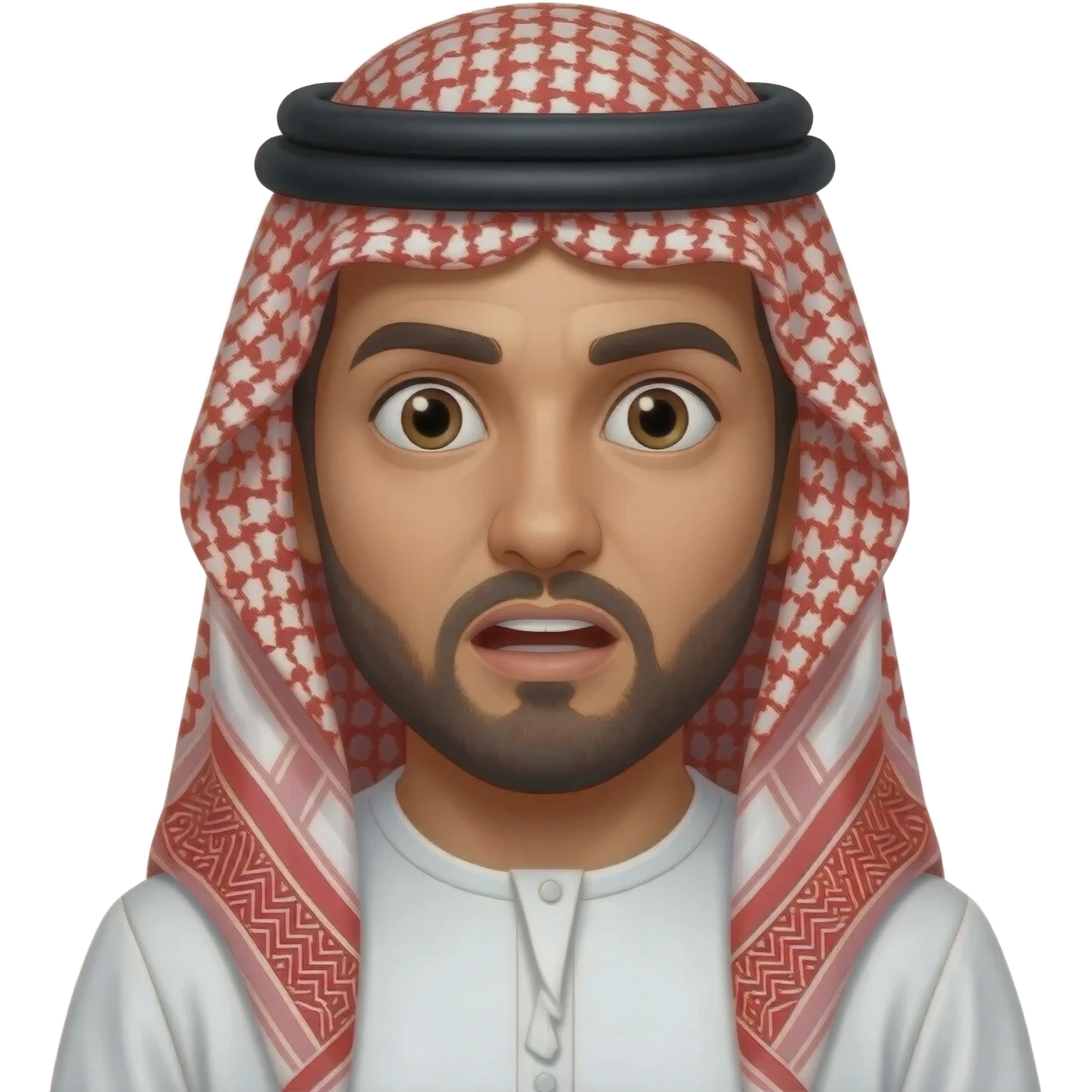 Arabe sorprendido emoji