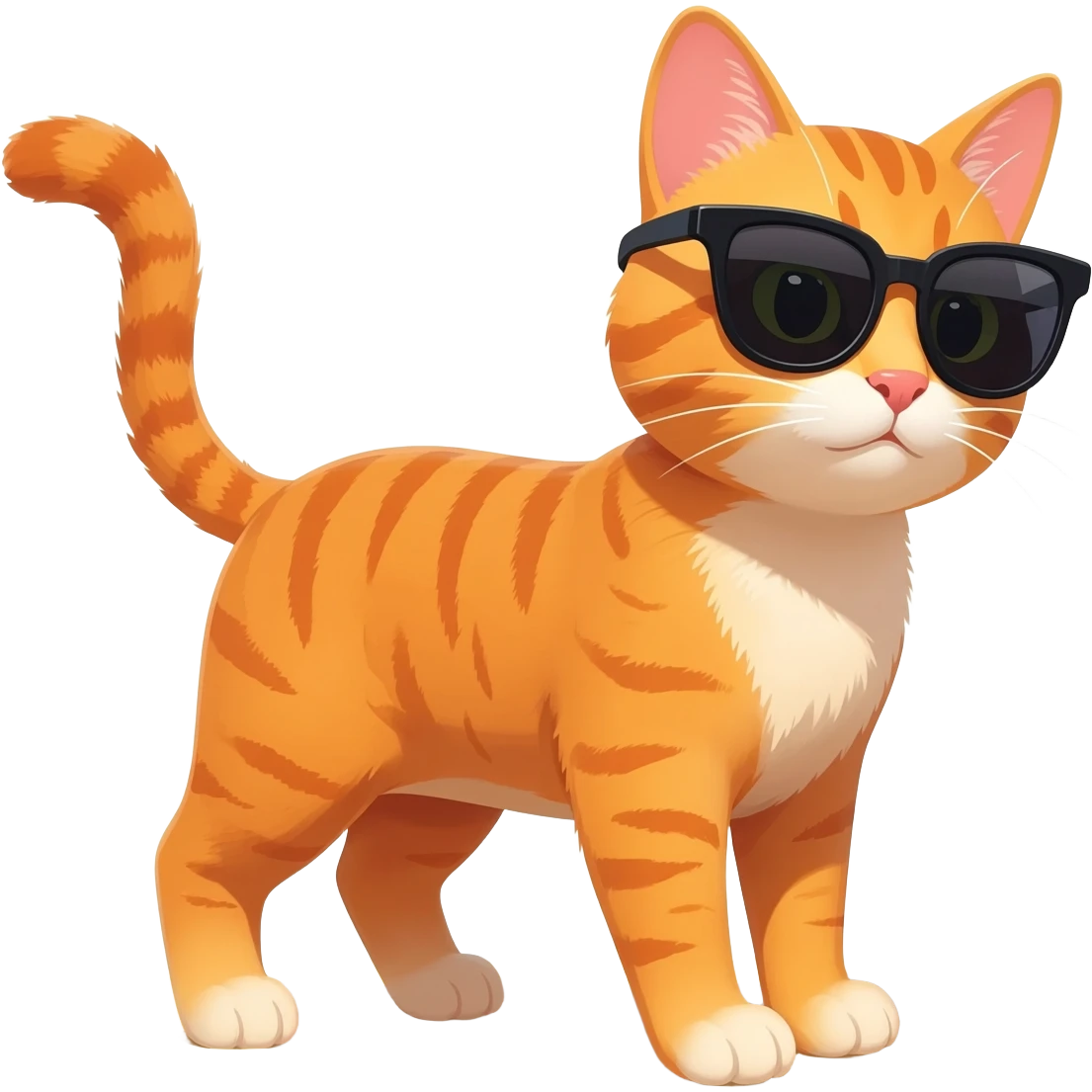 Cat wearing sunglasses emoji