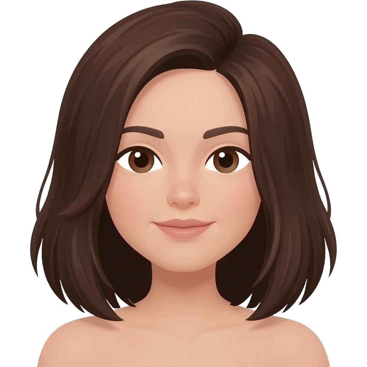 remove the face and leave the hair emoji
