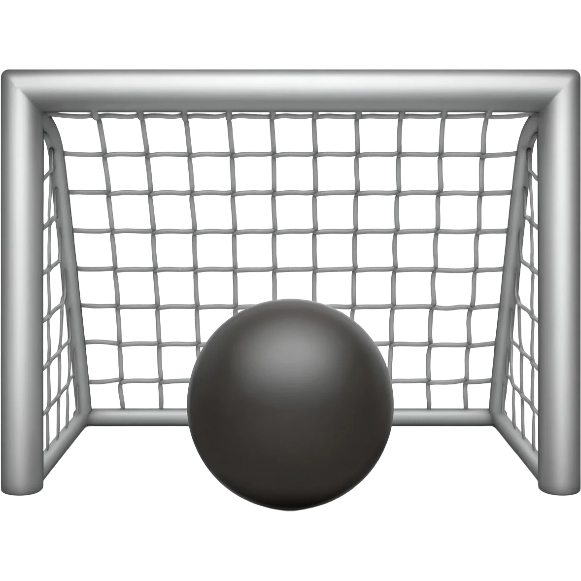 Boule de pétanque avec un but emoji