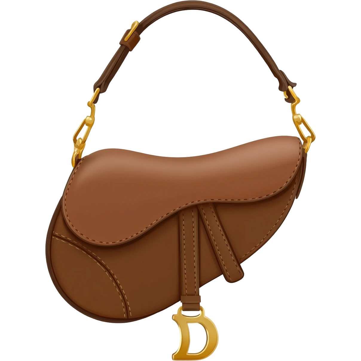 brown dior saddle bag emoji