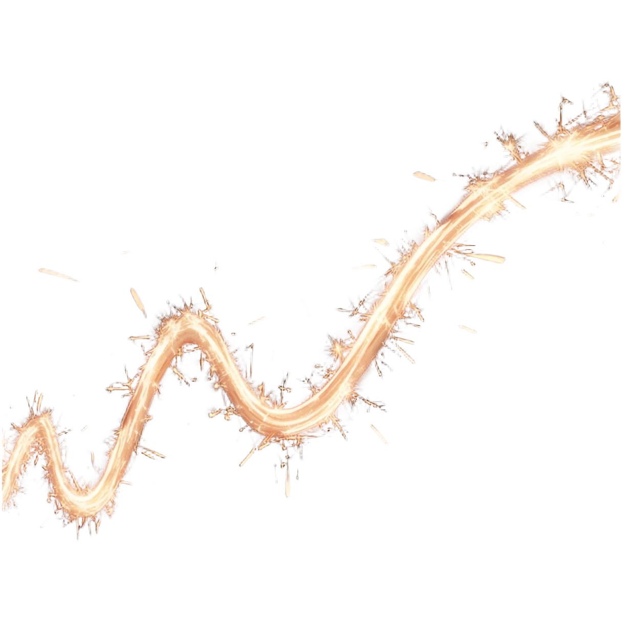 bright lines of sparklers snaking through the space emoji