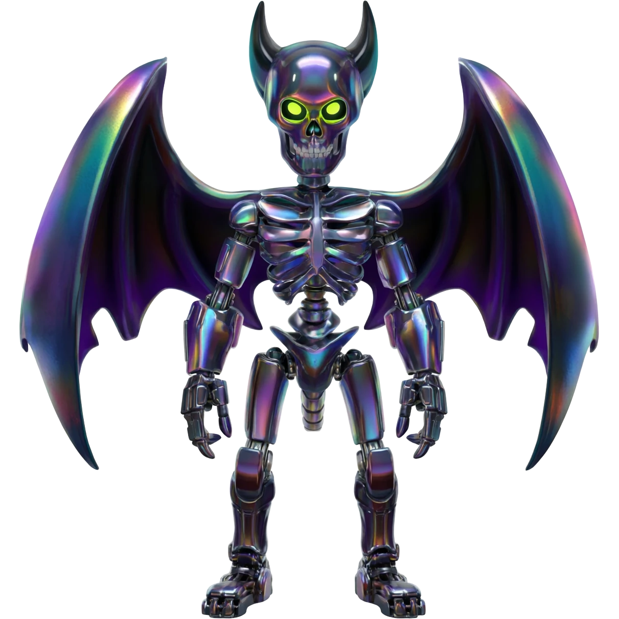 Shiny Futuristic Badass Demonic Spectral Dusky Spooky Skull-faced Cool Hot Stylish Handsome Alien-Salandit-Darkrai-Genesect-Fakémon-fusion (full body) emoji