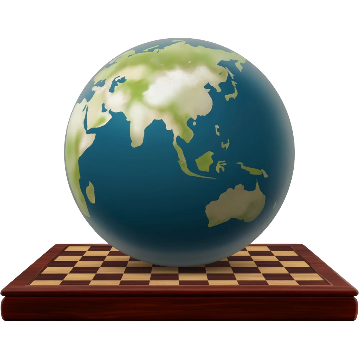 earth globe chess board emoji