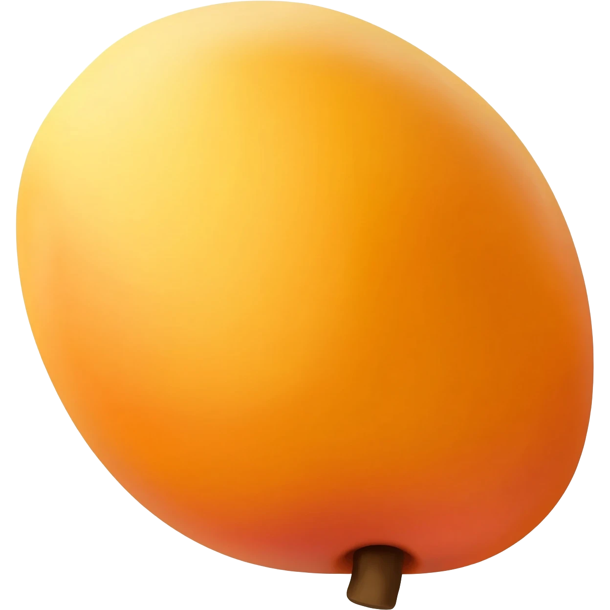 Make a mango emoji in the style of an iPhone emoji emoji