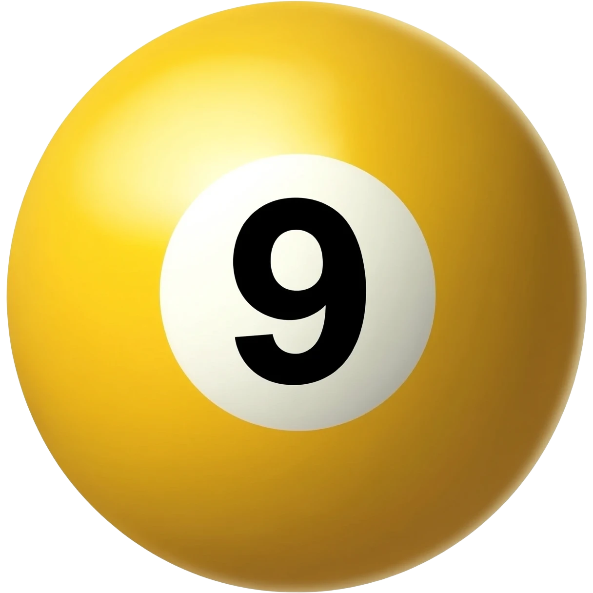 Billiard 9-Ball Yellow emoji