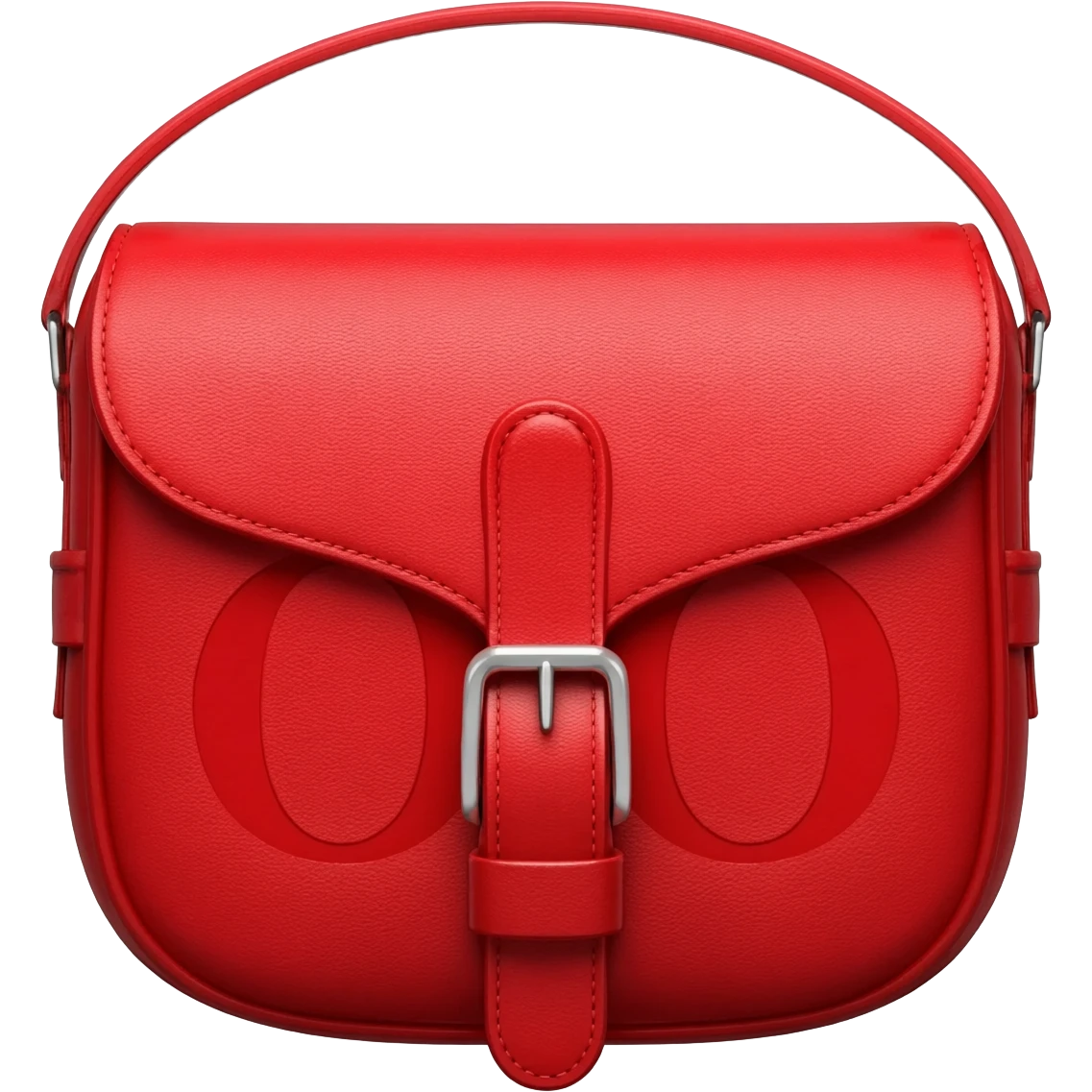 red dior printed saddle bag emoji
