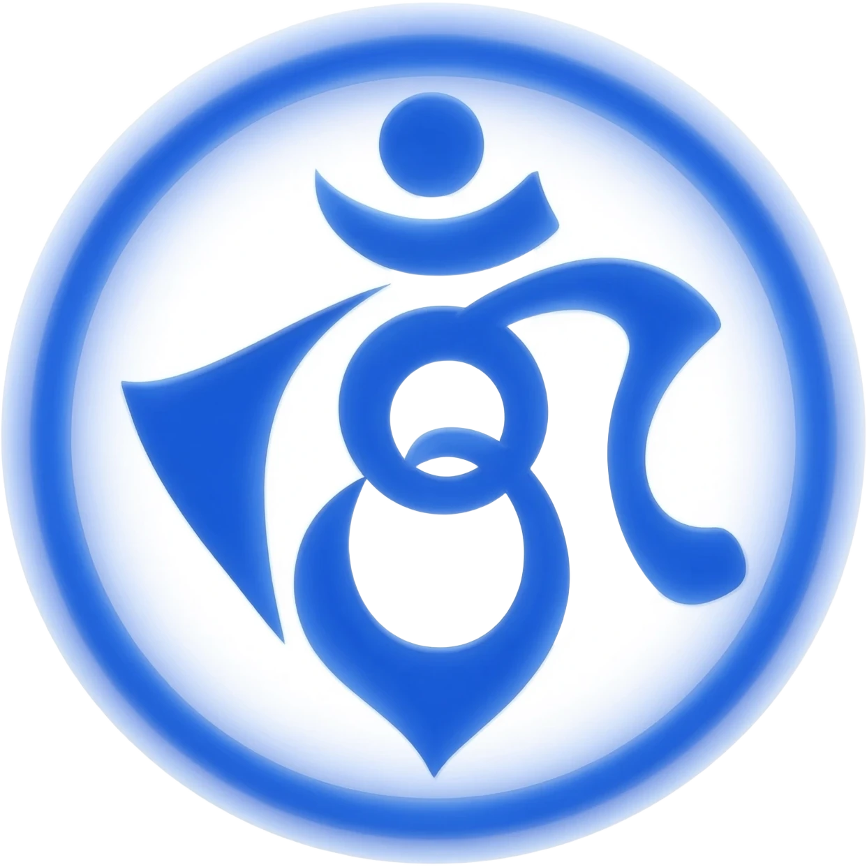 Throat chakra blue emoji