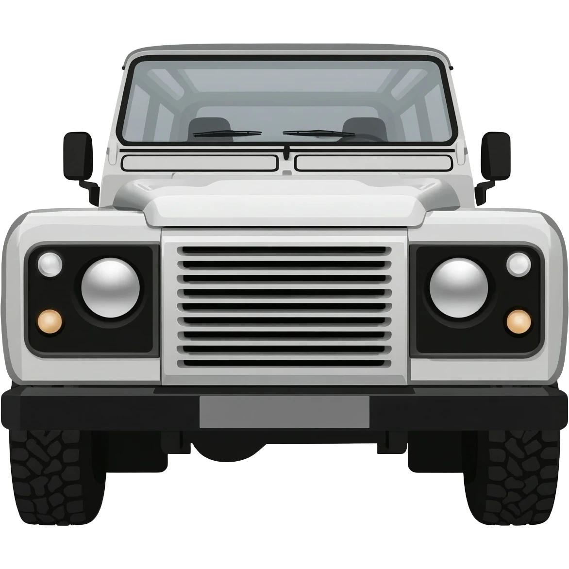 Land Rover defender 110 white emoji