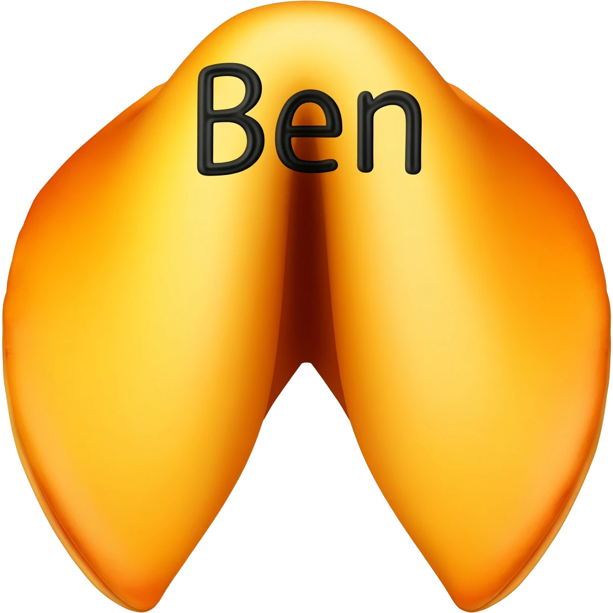 Fortune Cookie With The Name Ben emoji