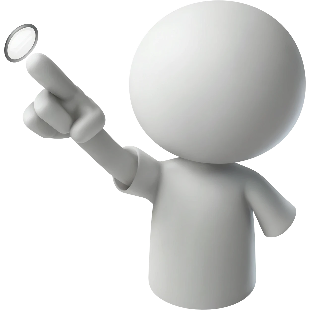 stick man pointing at something emoji