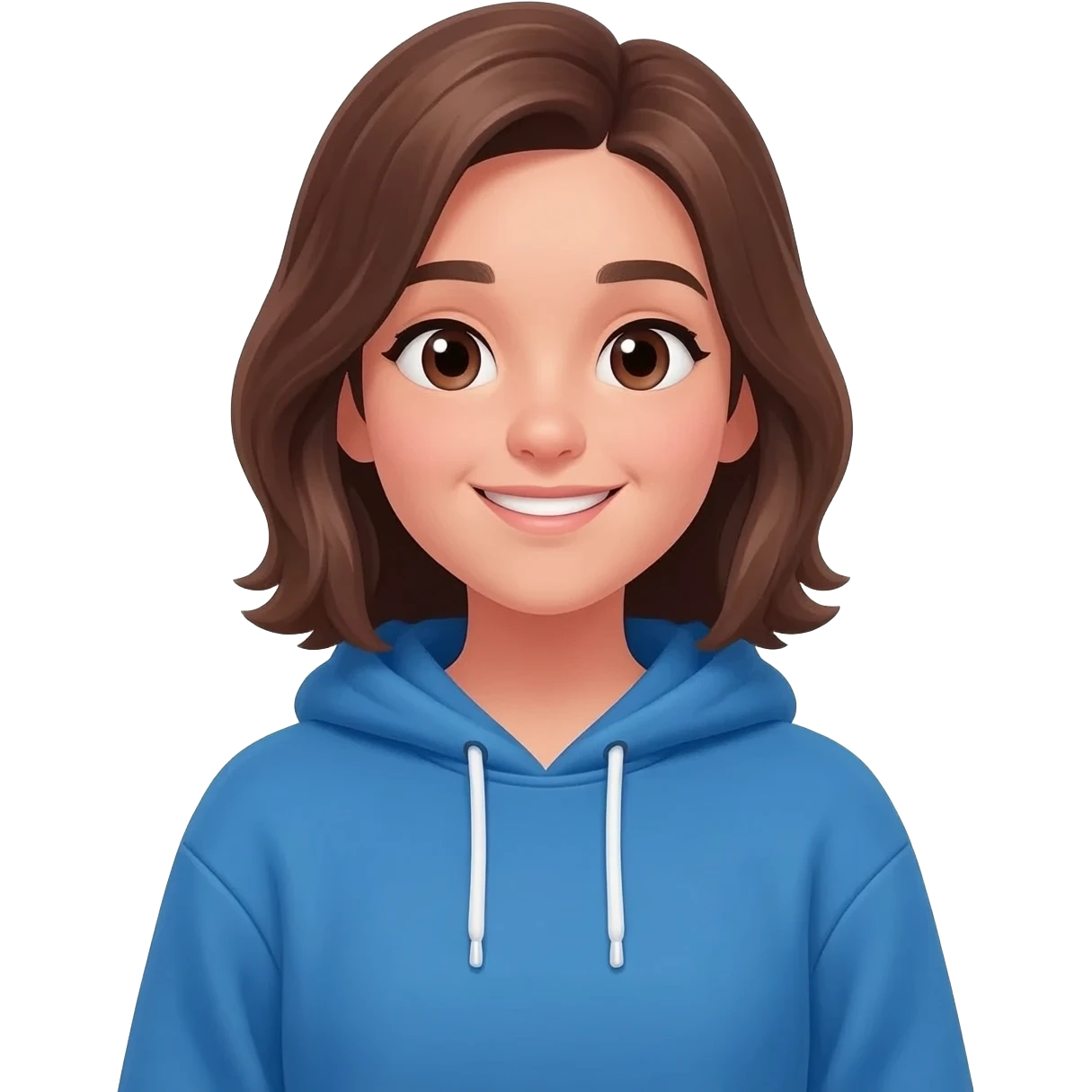 ado fille brune emoji