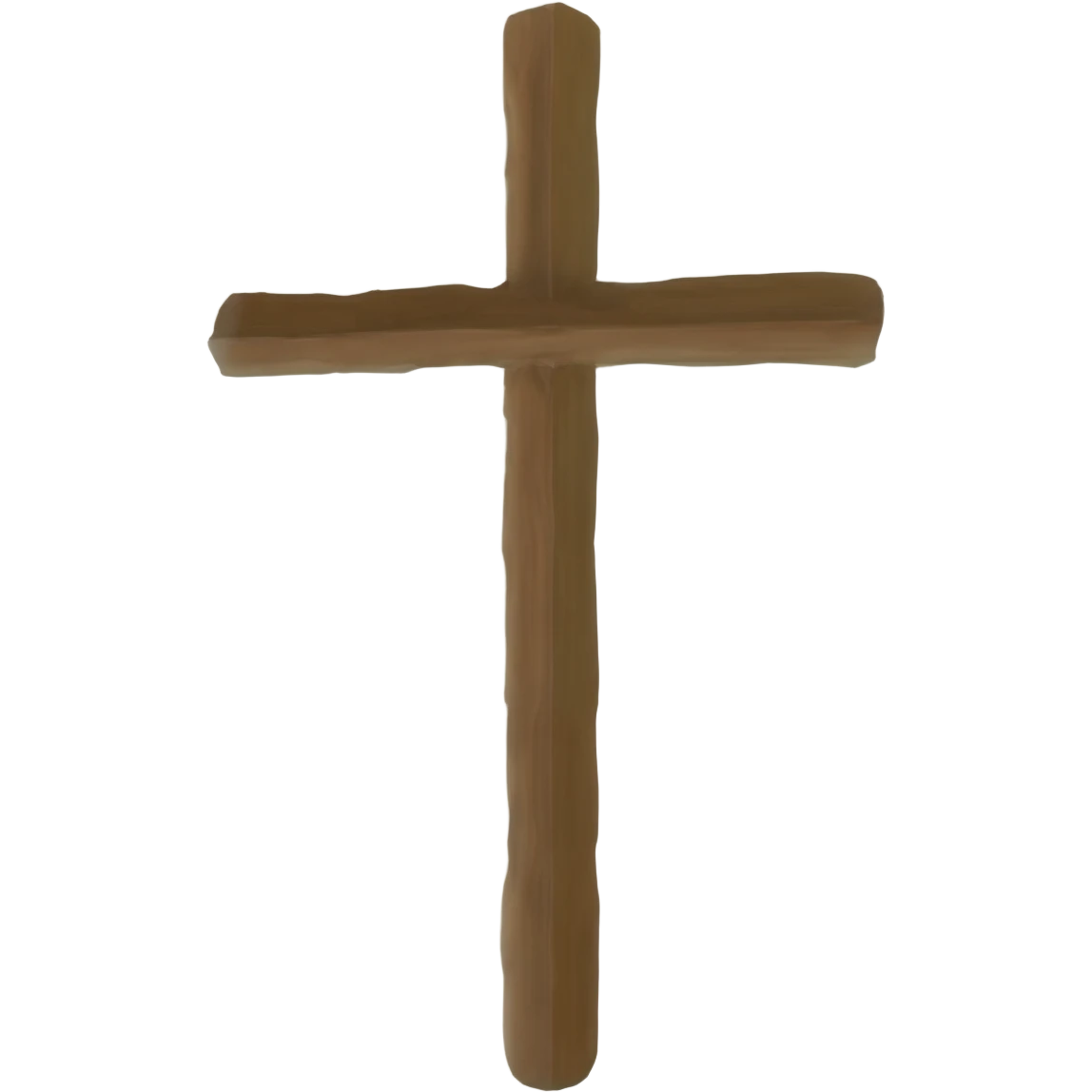An upside down cross emoji