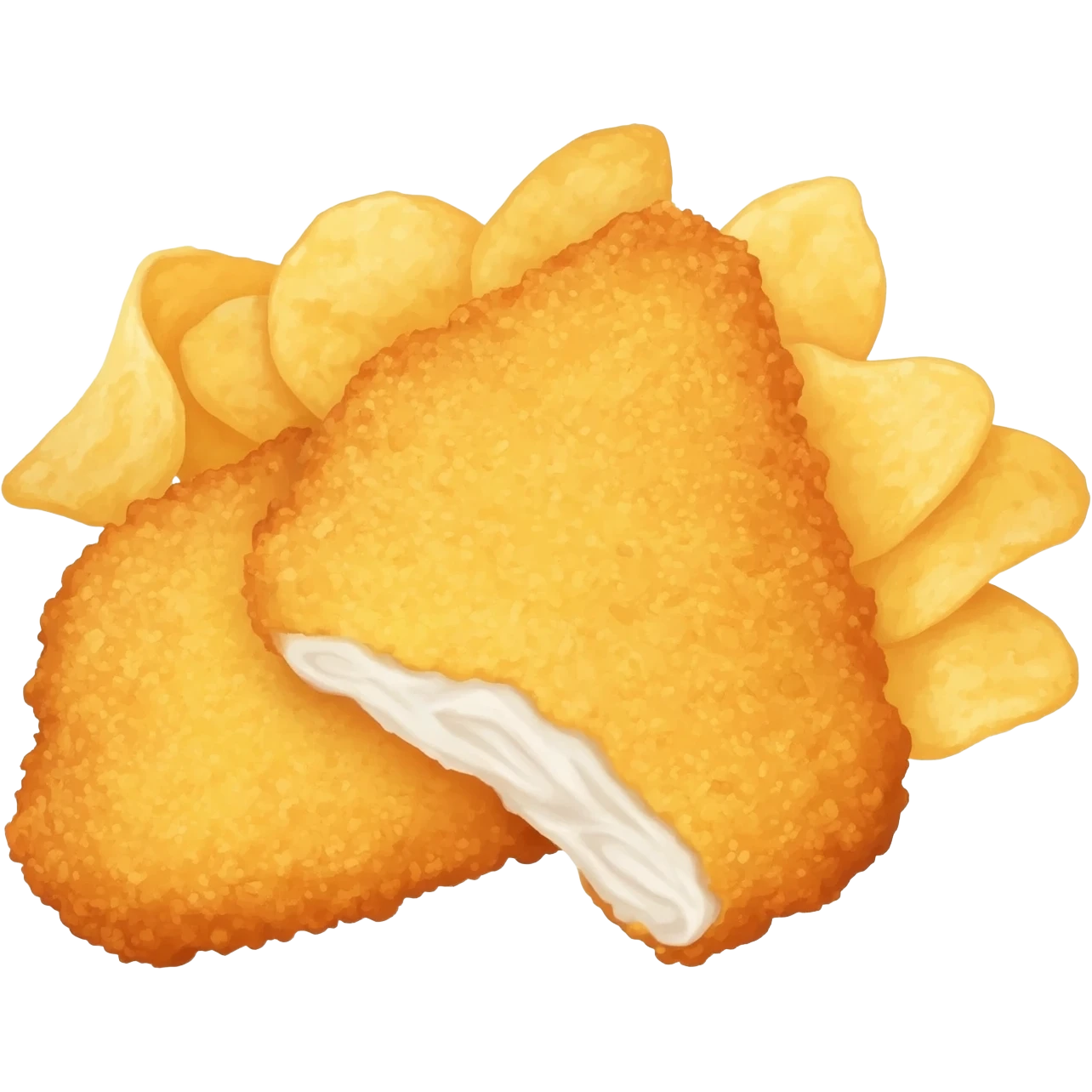 fish in batter and chips emoji