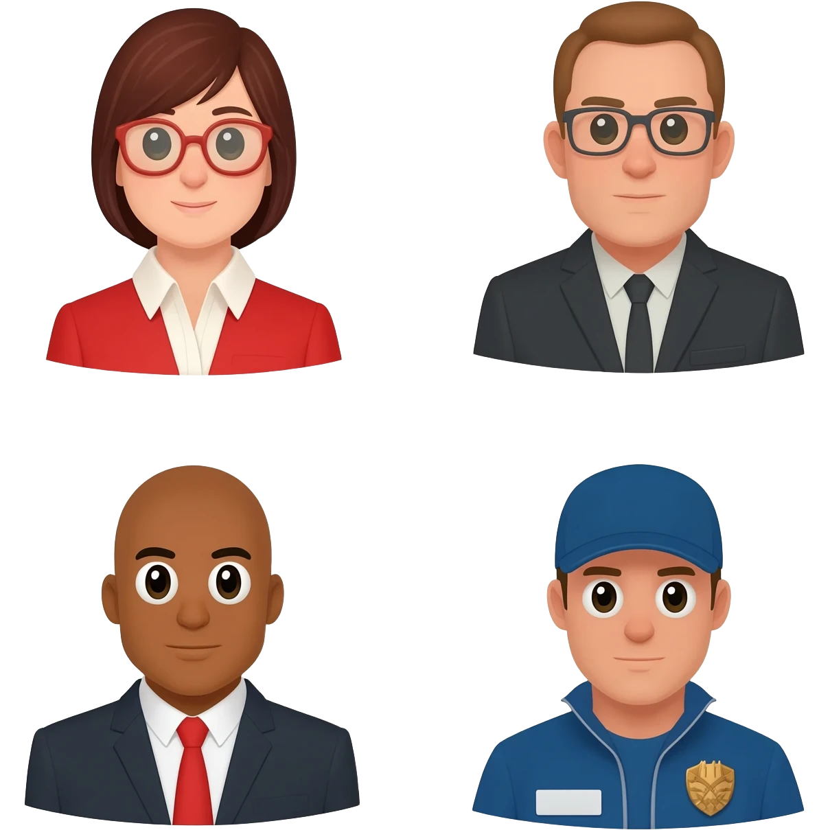 administrator, reception, negotiator, driver emoji