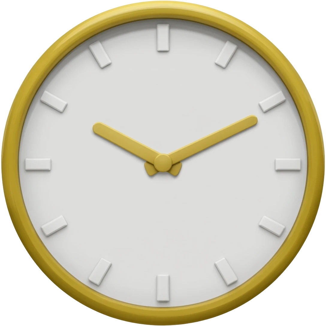 wall clock emoji