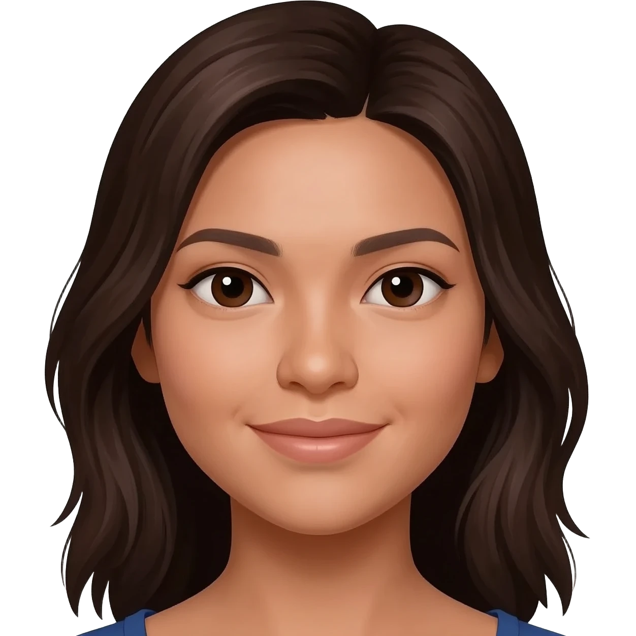 23 year old Filipina girl brunette dark hair portrait emoji