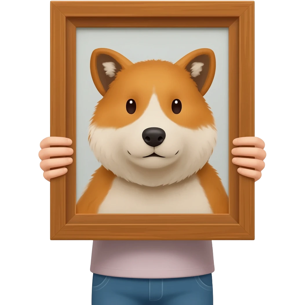 holding an animal emoji