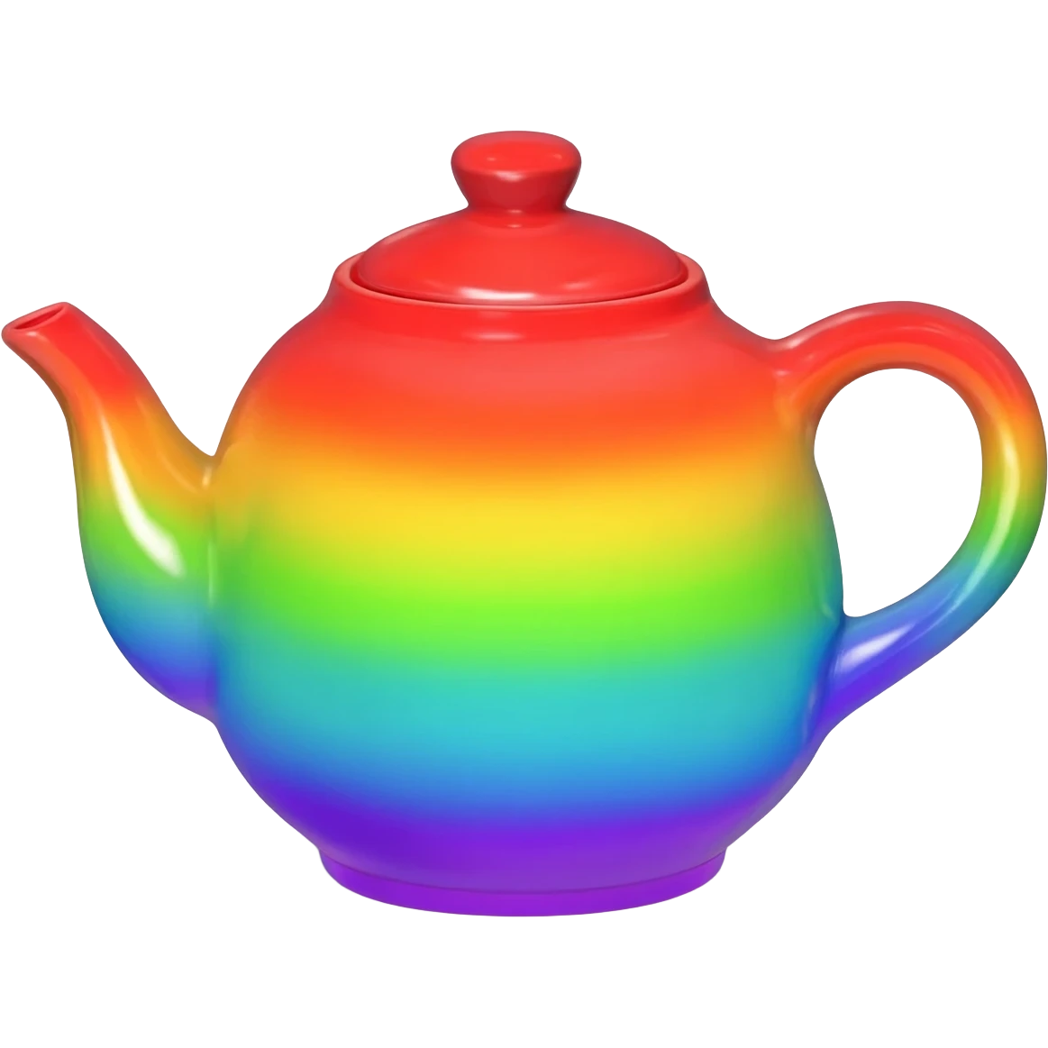 théière couleur arc en ciel emoji