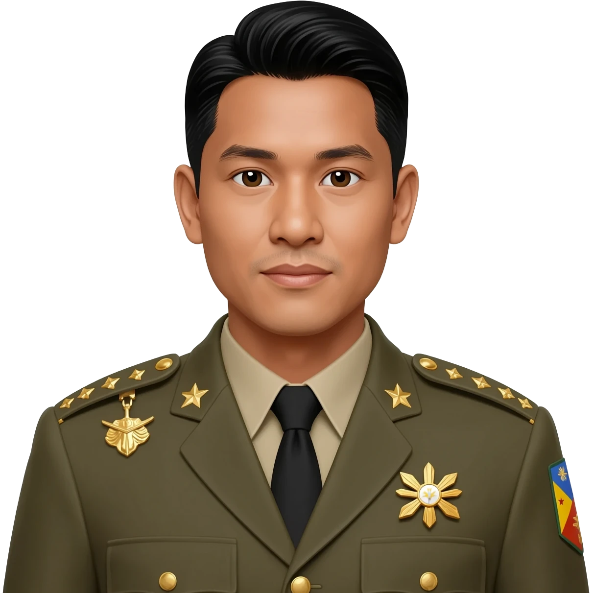 Filipino man event Marshall uniform emoji