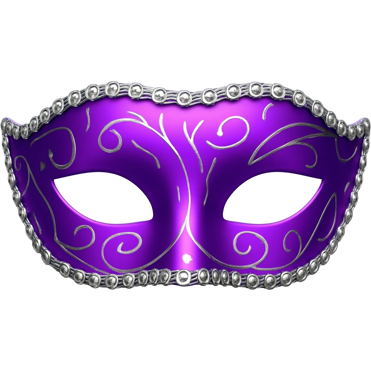 purple carnival mask emoji