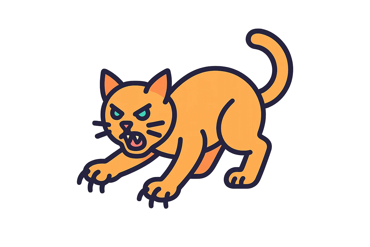 cat attack emoji