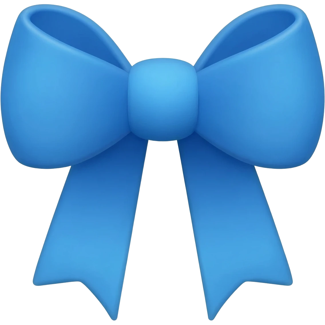 Blue bow emoji