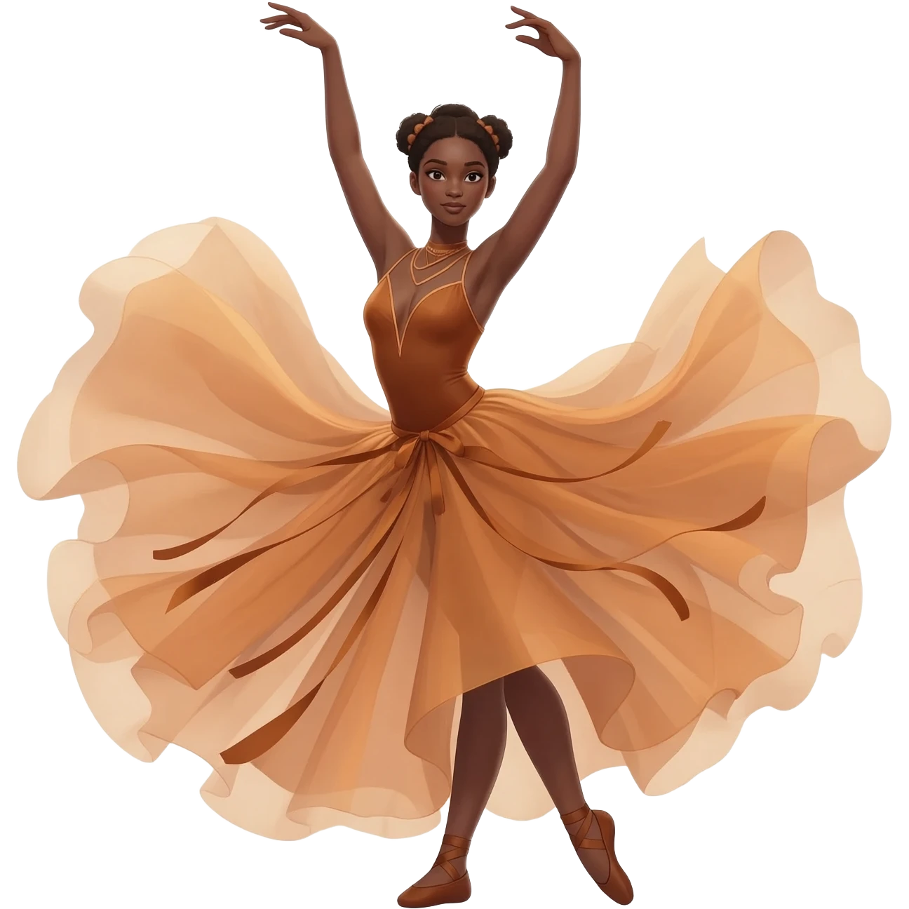 caramel dance posture emoji