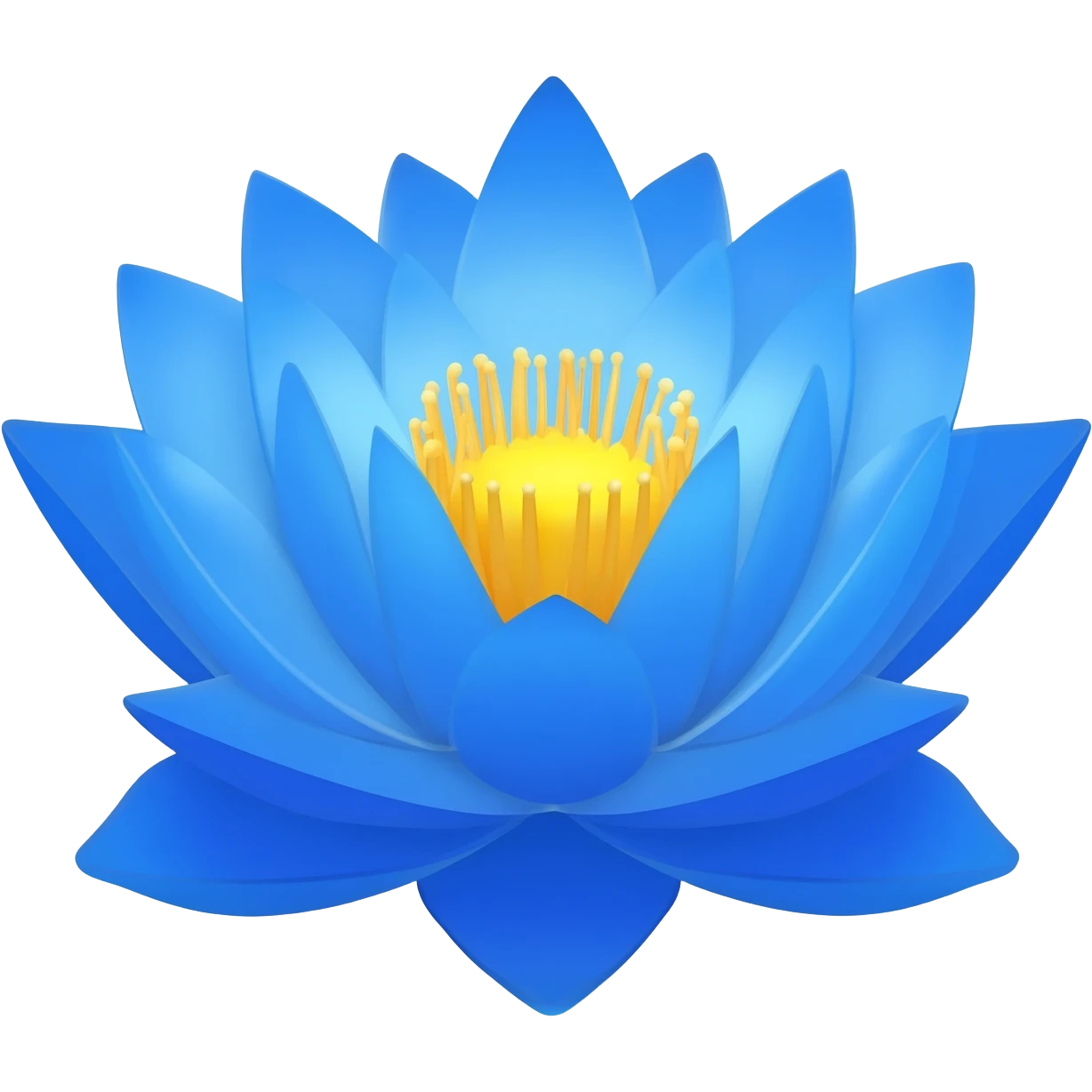 Bule lotus emoji