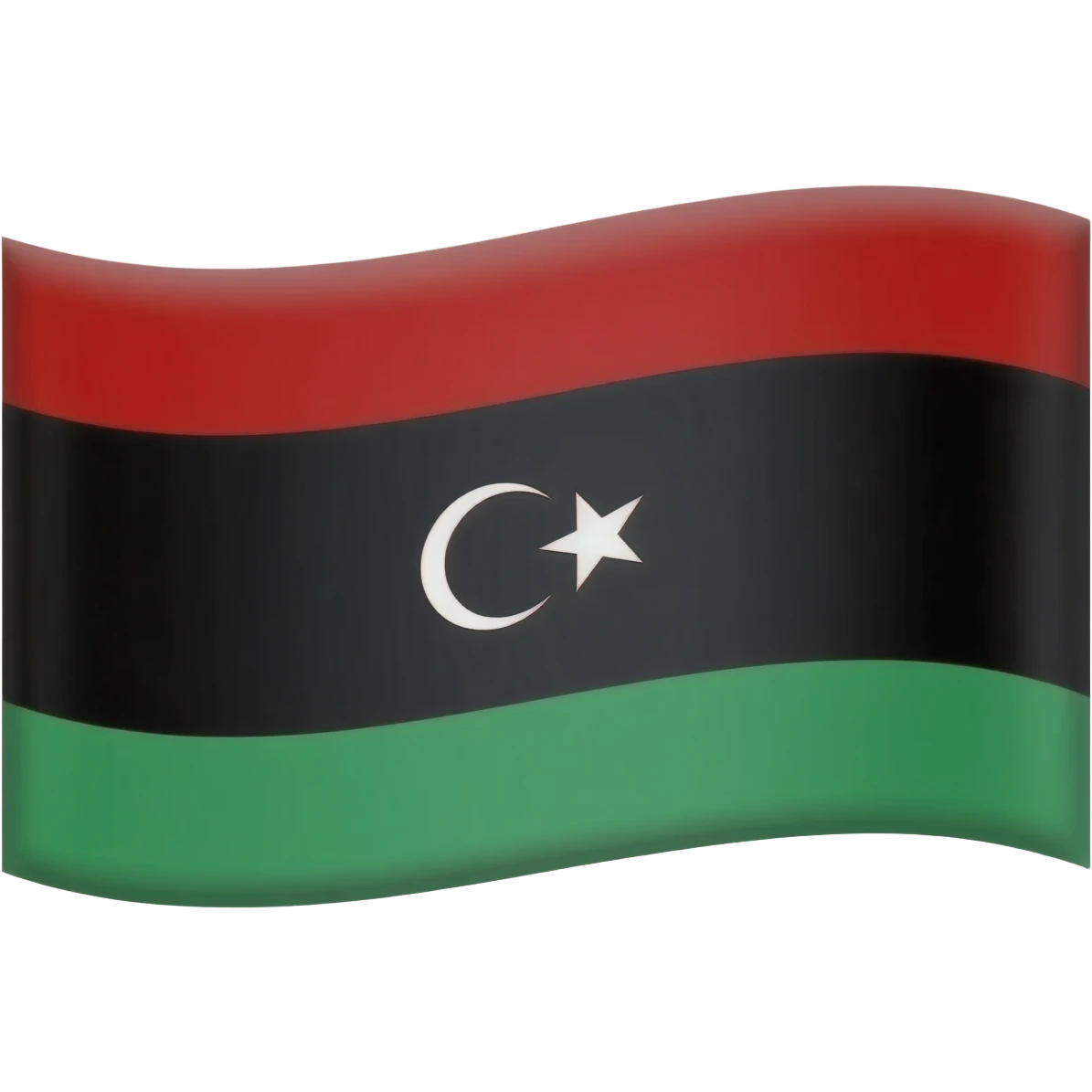 Green libya flag 2009 emoji